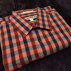 Men's Small Extra Slim Fit Button-down Shirt